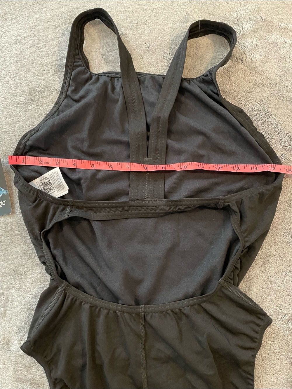 Speedo Endurance+ One Piece Swimsuit Women’s US Size 16/42 Black Racerback - Picture 10 of 11